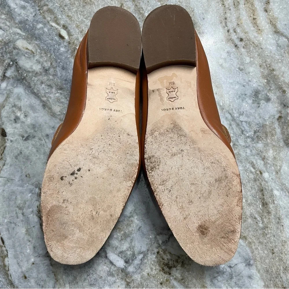 Tory Burch Mini Benton Charm Loafer Calf Leather in Amber 8